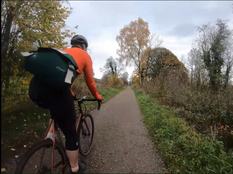 Mercian Cycles Ventura All-road bike on Peak District gravel trail